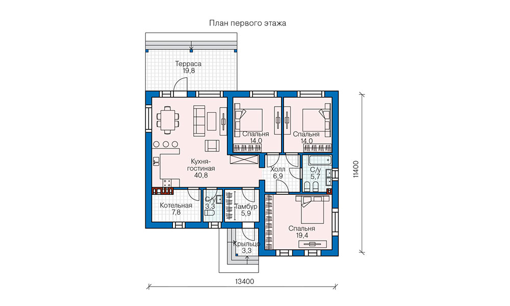 Проект дома 58 70